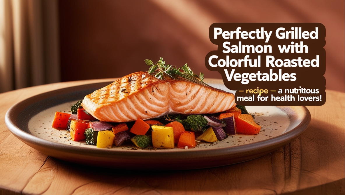 Read more about the article Perfectly Grilled Salmon with Colurful Roasted Vegetables – Recipe – A Nutritious Meal for Health Lovers!