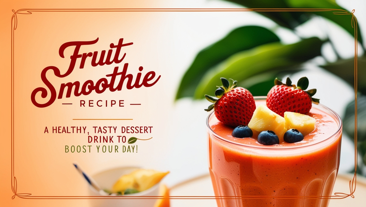 Read more about the article Fruit Smoothie – Recipe – A Healthy, Tasty Dessert Drink to Boost Your Day!