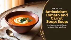 Read more about the article Antioxidant-Rich Tomato and Carrot Soup: A Wholesome Blend of Soup and Stew Goodness!
