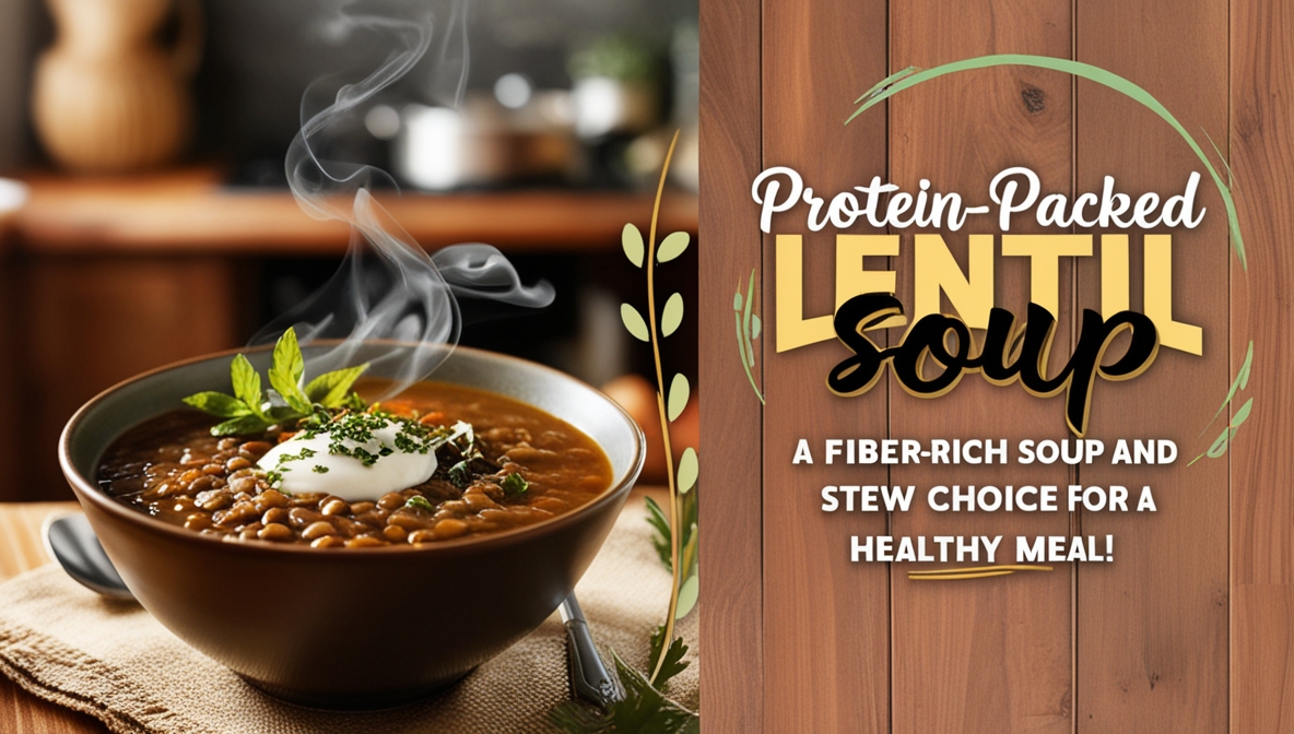 Read more about the article Protein-Packed Lentil Soup: A Fiber-Rich Soup and Stew Choice for a Healthy Meal!